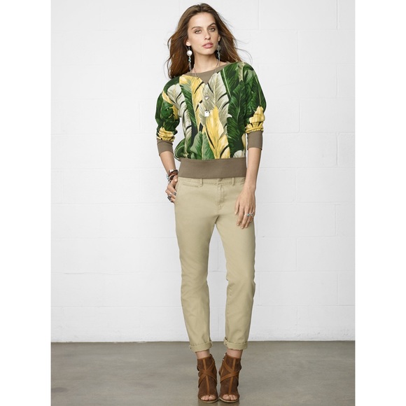 New Denim & Supply Leaf Crew Sweatshirt Small - Picture 4 of 7